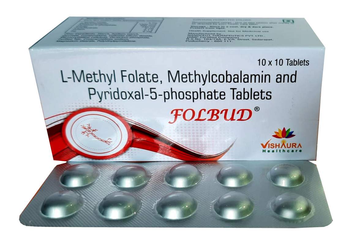 L-METHYL FOLATE + METHYLCOBALAMIN +PYRIDOXAL 5 PHOSPHATE ,5mg+1500mcg+500mcg ,to treat nutritional deficiencies. 